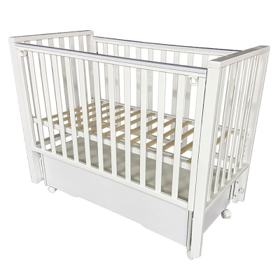 Кровать детская с универсальным маятником Антел Nicol белый 01